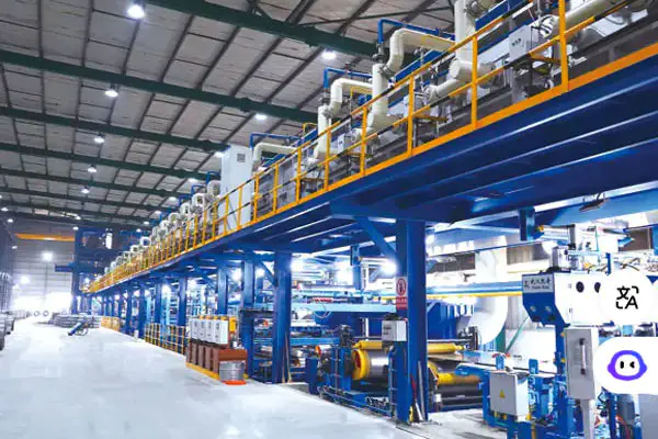 Ligne de production de bobines galvanisées